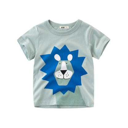 Child short sleeve t-shirt boy half sleeve