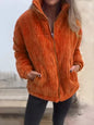 Women's Stand Collar Long Sleeve Short Pocket Jacket Coat