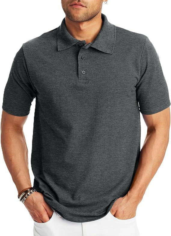 Loose And Simple Men's Short-sleeved Polo Shirt