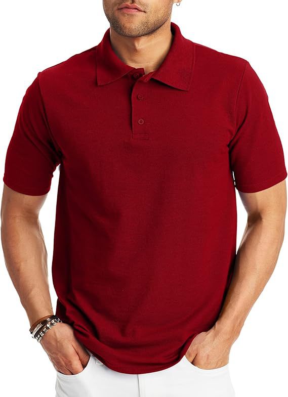 Loose And Simple Men's Short-sleeved Polo Shirt