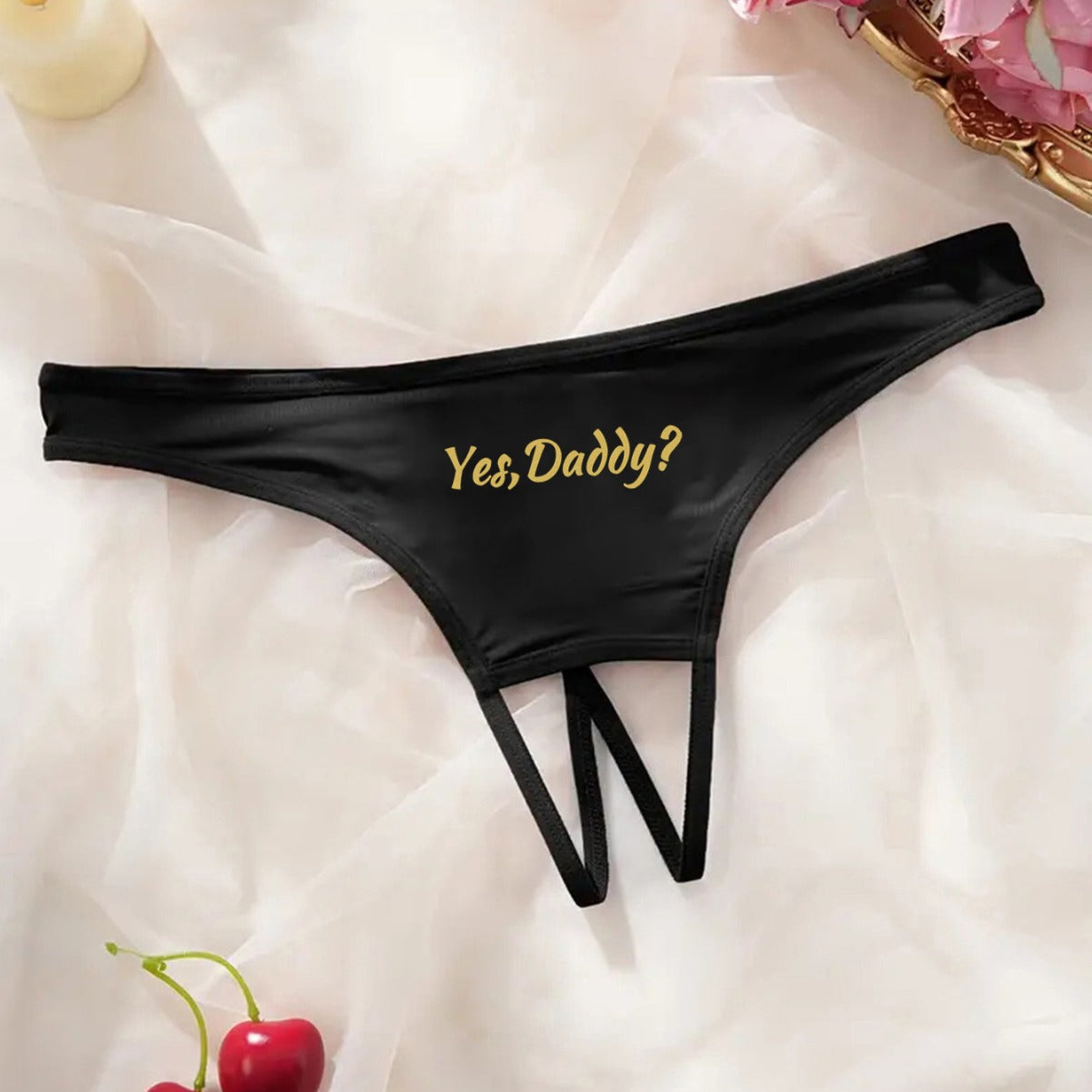 Women's Letter Printed Hollow Underwear